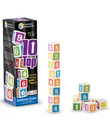 Learning Resources 10 To The Top Addition Game - 30 Pieces