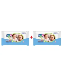 All Day Baby Wet Wipes 1+1 Promo Bag - 144 Wipes