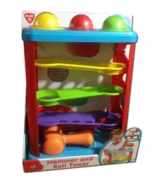 Playgo Hammer And Roll Tower - Multicolour