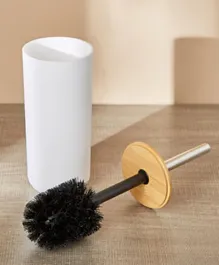 HomeBox Hugo Toilet Brush with Holder - Black and White