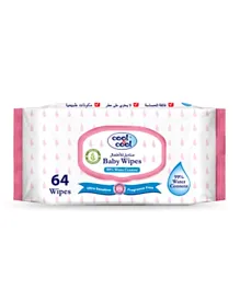 Cool & Cool Chemical Free Ultra Sensitive Wipes - 64 Wipes