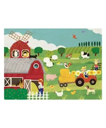Sassi The Farm Round Box Book And Giant Puzzle - 31 Pieces