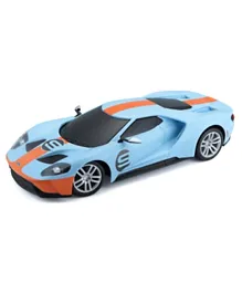 Maisto Die Cast 1:24 Scale Radio Controlled 2019 Ford GT Heritager 2.4 Ghz Chargeable with any USB device - Blue