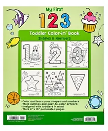 Ooly Toddler Color-In'  Book 123 Shapes & Numbers