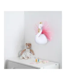 PAN Home Sleepy Swan Wall Decor - Pink & White