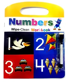 Om Kidz Numbers Wipe Clean Workbook Paperback- 14 Pages