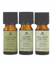 Aroma Home Home Detox Essential Oil Blends Pack of 3 - 9mL each