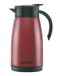 Borosil Vacuum Insulated Stainless Steel Tea Pot Red - 1L