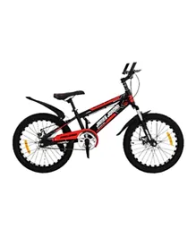 MYTS JNJ Sports Kids Steel Bicycle Black Red - 50.8 cm