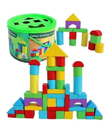 UKR Colorful Wooden Blocks - 51 Pieces