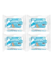 Smurfs  Water Wipes  Pack of 4 Blue - 144 Pieces