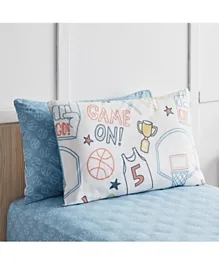 HomeBox ArcadeIts A Goal Kapas Cotton Pillow Cover Set - 2 Pieces