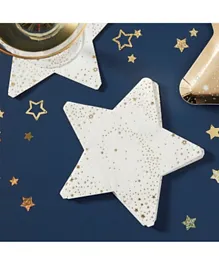 Ginger Ray Pop The Bubbly Star Shaped Paper Napkins - 16 Pieces