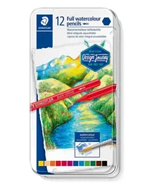 Staedtler Full Watercolour Pencil with Metal Case - Pack of 12