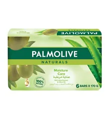 Palmolive Naturals Bar Soap Smooth and Moisture with Aloe and Olive Pack of 6 - 170g Wach