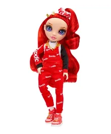 Rainbow High Junior High Fashion Ruby Anderson Red Fashion Doll with Accessories - 9 Inches