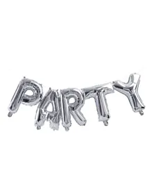 Ginger Ray Silver Party Balloon Bunting - 2.5 Meter