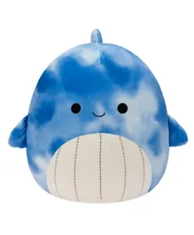 سكويشمالو سمير حيوان الحوت الأزرق المحشو بتصميم التاي داي - 35.5 سم