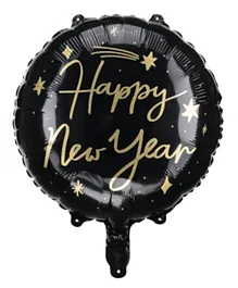 PartyDeco Happy New Year Foil Balloon - Black