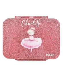 Essen Personalized Tritan Bento Lunch Box – Pink Glitter Ballerina