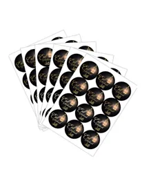 Highland Eid Mubarak Stickers for Gifts Envelopes - 120 Pieces