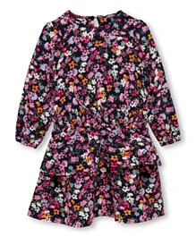 Only Kids Full Sleeves Floral Dress - Multicolor