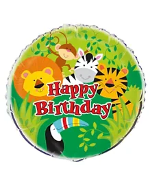 Unique Animal Jungle Foil Balloon Multicolour - 18 Inches