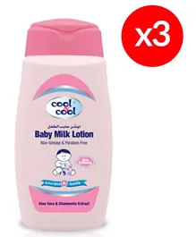 Cool & Cool Baby Milk Lotion Pack of 3 - 250 ml