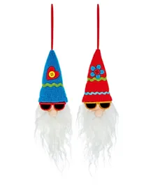 Premier Christmas  Bright Santa Head Pack of 1 - Assorted Colors and Designs