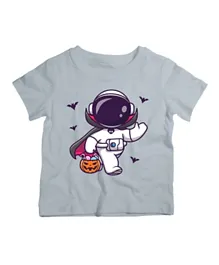 Twinkle Hands Astronaut Ready To Halloween T-Shirt - Grey