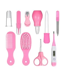 Pikkaboo Baby Care 10-piece Grooming Kit - Pink