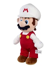 Simba Super Mario Fire Mario Plush Toy - 30 cm