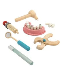 Plan Toys Wooden Dentist Set - Multicolour