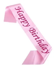 Italo Happy Birthday Sash - Pink