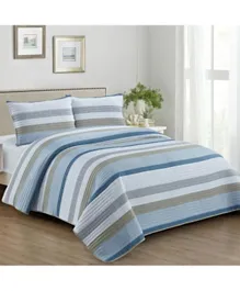 Homebox Dolores Josie Pre Washed Micro King Quilt Bedspread Set - 3 Pieces