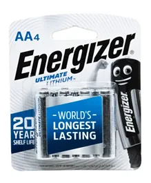 Energizer Lithium Photo AA Batteries - 4 Pieces