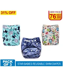Star Babies Reusable Swim Kids Diaper - Pack of 3