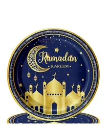 صحون حفلة رمضان كريم من جينيريك - 24 قطعة