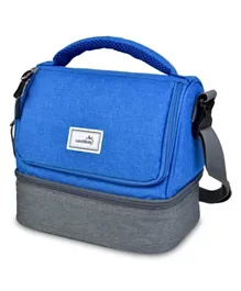 LunchBots Duplex Lunch Bag - Royal/Grey