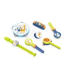 Kids Trumpet Instrument Set, Encouraging Active, Refreshing Convenient and Enjoyable Playtime, 3805E, 3 Years+, 35.5 x 26.5 x 7 cm , Multicolor - 7 Pieces