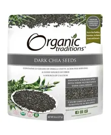 ORGANIC TRADITIONS Dark Chia Seeds - 227g