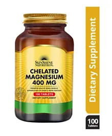 Sunshine Nutrition’s Chelated   Magnesium 100 Tablets - 400mg