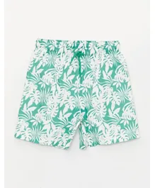 LC Waikiki Coconut Trees Printed Swim Shorts - Green