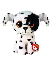 Ty Beanie Boos Dog Luther Spotted White - 15.24 cm