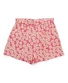 Little Pieces Floral Shorts - Pink