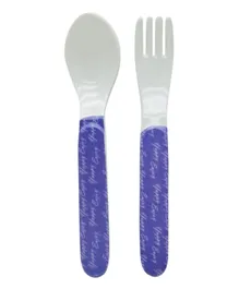 Dinewell Kids Spoon & Fork - Study Time