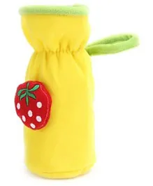 Babyhug Plush Bottle Cover Strawberry Motif Large - Yellow