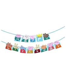 Party Propz Peppa Pig Happy Birthday Bunting - Multicolour