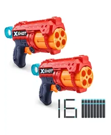 X-Shot Excel Fury-4 Dart Gun Double Pack