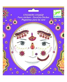 Djeco Princess India Face stickers - Purple